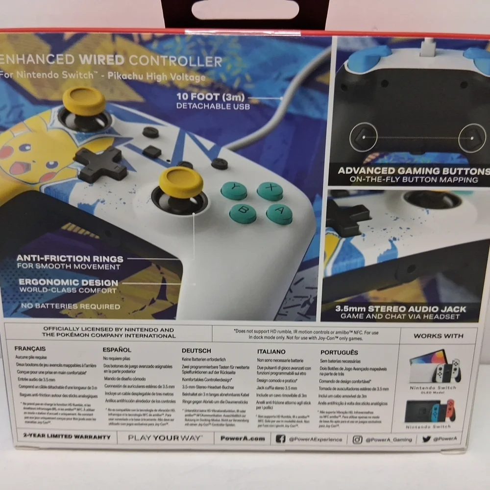 Nintendo Switch PokeMon wired game controller‎